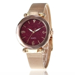 Aço inoxidável mulheres moda quartzo relógio de pulso Strap Buckle e Watchcase Assista