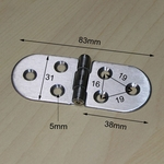 REM Aço inoxidável porta do armário Semicircunferência Dobradiças Acessórios para Móveis Door Window hardware