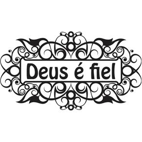 Adesivo de Parede - Deus é Fiel