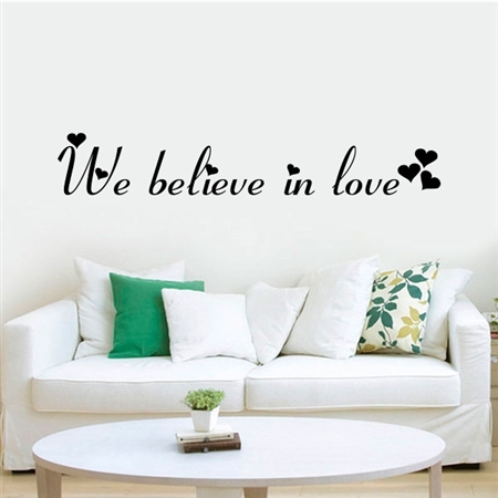 Adesivo de Parede Frase We Believe