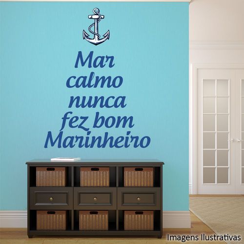 Adesivo de Parede Frases "Mar Calmo"