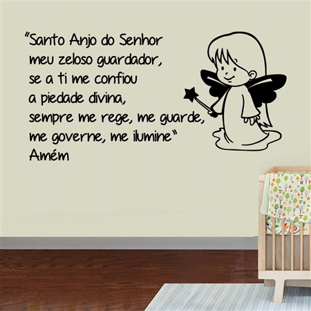 Adesivo de Parede Santo Anjo Menininha