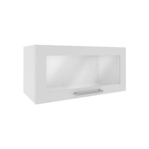 Aéreo 700X330 1 Pta Vidro Branco Genialflex Móveis