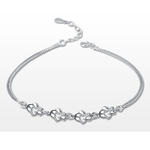 Ajustável Electroplated Bead elegante pulseira de noivado Pulseiras Ladies