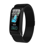 Ak12 ecrã inteligente à prova d'água esportes pulseira pulseira de monitoramento da frequência cardíaca