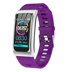 Ak12 Pantalla inteligente impermeable Pulsera Brazalete deportivo Monitorización del ritmo cardiaco