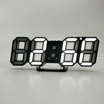 Alarme 3D Relógio Digital LED Wall Número Time Clock LED Clock