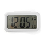 Alarme LCD Digital Clock Snooze Relógio Sensor Luz Nightlight relógio de mesa