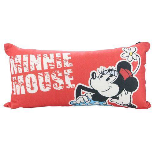 Almofada Fibra Veludo 20x40cm Minnie Poa