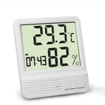 Alta Precisão Eletrônica Digital termômetro higrômetro Temperatura Umidade Relógio Despertador Estação Meteorológica
