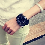 JIA Relógios de esportes unisex moda ao ar livre relógio de quartzo relógio de pulso grande mostrador redondo Watch