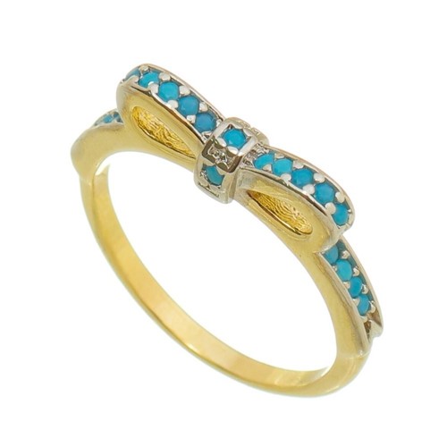 Anel Delicado LaÃ§o Folheado a Ouro 18K - Dourado - Feminino - Dafiti