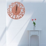  Antique 3D DIY Modern madeira Rodada Relógio de parede Relógios Sala Home Office presente Decor