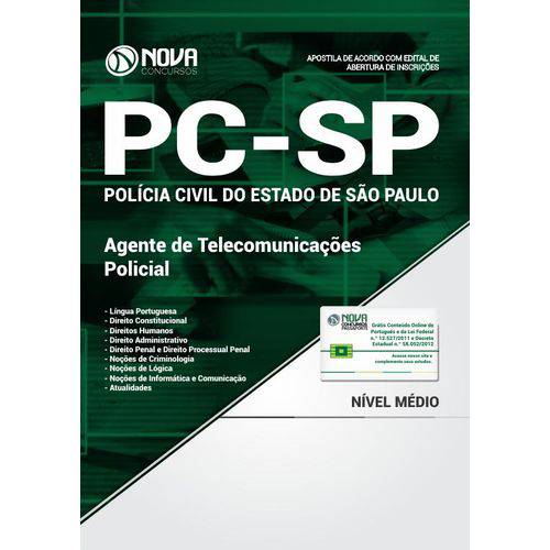 Apostila PC-SP 2018 - Agente de Telecomunicações Policial