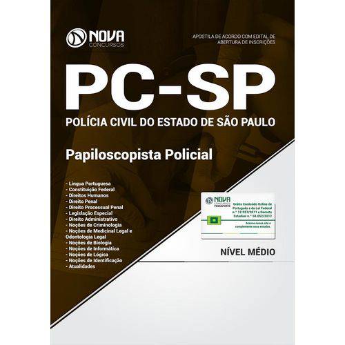 Apostila PC-SP 2018 - Papiloscopista Policial
