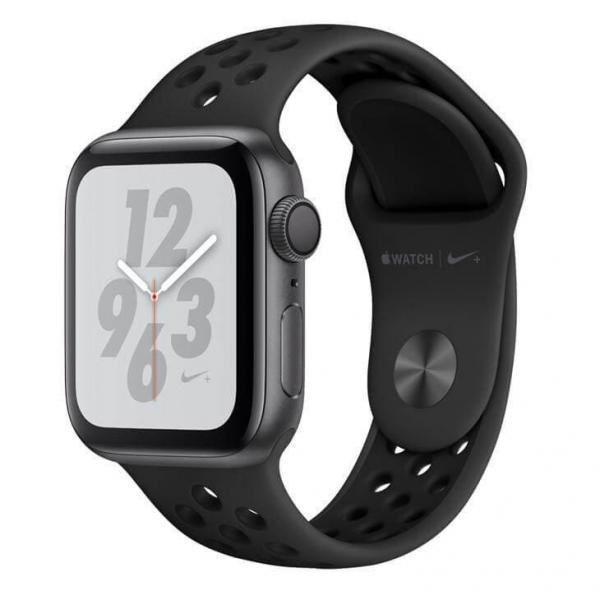 Apple Watch Nike+, 40 Mm, Alumínio Cinza Espacial, Pulseira Esportiva Nike Preto/Cinza-carvão e Fecho Clássico - MU6J2BZ/A