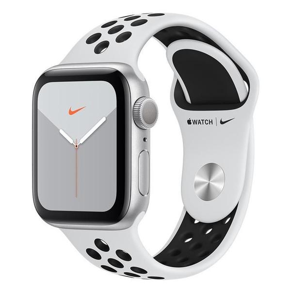 Apple Watch Nike+5 GPS, 40 Mm, Alumínio Prata, Esport Nike Preto / Cinza e Fecho Clássico MX3R2BZ/A