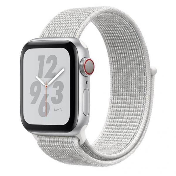 Apple Watch Nike+ Series 4, Cellular + GPS, 44 Mm, Alumínio Prata, Pulseira Esportiva Nike Loop Prata
