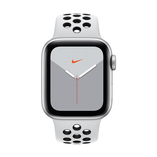 Apple Watch Nike+ Series 5 (GPS) 40mm, Caixa Alumínio Prata, Pulseira Esportiva Preto e Cinza