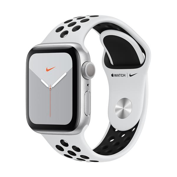 Apple Watch Nike Series 5 (GPS) - 40mm - Caixa Prateada de Alumínio com Pulseira Esportiva Nike