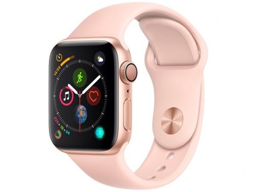 Apple Watch Series 4 40mm GPS Integrado Wi-Fi - Bluetooth Pulseira Esportiva 16GB Caixa Alumínio