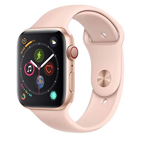 Apple Watch Series 4 Cellular, 44 Mm, Alumínio Dourado, Pulseira Esportiva Rosa e Fecho Clássico - Mtvw2bz/a