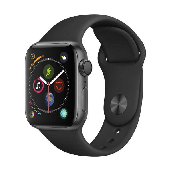 Apple Watch Series 4 Cinza Espacial GPS em Alumínio e Pulseira Esportiva Preta 40 Mm