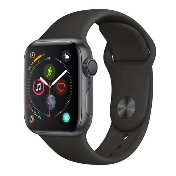 Apple Watch Series 4 GPS, 40 Mm, Alumínio Cinza Espacial, Pulseira Esportiva Preta