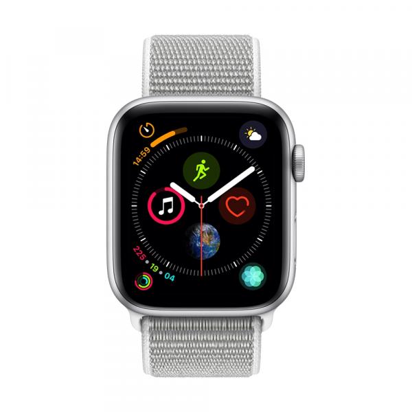 Apple Watch Series 4 (GPS) - 44mm - Caixa Prateada com Pulseira Loop Esportiva