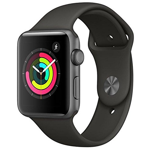 Apple Watch Series 3, 42 Mm, Alumínio Cinza Espacial, Pulseira Esportiva Cinza e Fecho Clássico - Mtf32bz/a