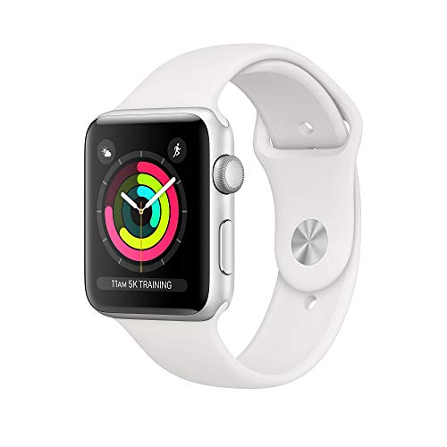 Apple Watch Series 3, 42 Mm, Alumínio Prata, Pulseira Esportiva Névoa e Fecho Clássico, Mql02Bz/A