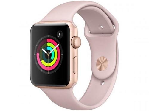 Apple Watch Series 3 42mm GPS Integrado Bluetooth - Pulseira Esportiva 8GB Alumínio Resistente a Água