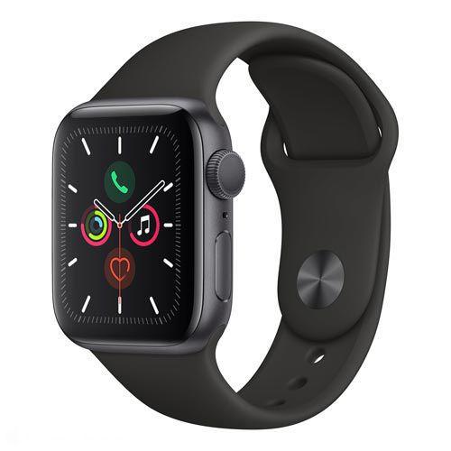 Apple Watch Series 5 Cinza com Pulseira Sport Band Preta, 40mm, Bluetooth e 32 GB