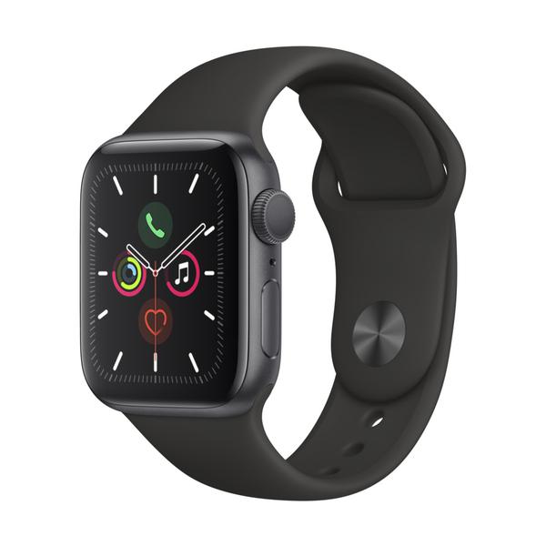 Apple Watch Series 5 (GPS) 40 Mm, Caixa Alumínio Cinza-espacial, Pulseira Esportiva Preto