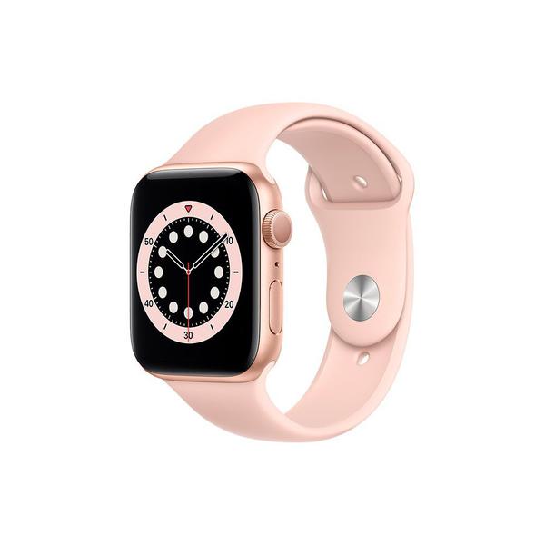 Apple Watch Series 6 (GPS) 44mm Caixa Dourada de Alumínio com Pulseira Esportiva Areia-rosa