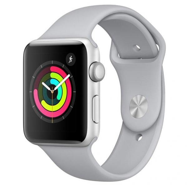 Apple Watch Series 3, GPS, 42 Mm, Alumínio Prata, Pulseira Esportiva Névoa