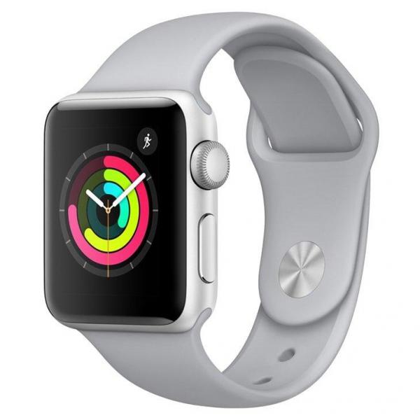 Apple Watch Series 3, GPS, 38 Mm, Alumínio Prata, Pulseira Esportiva Branca