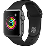 Apple Watch Series 3 GPS com Pulseira Esportiva Cinza e Preto - 38 Mm