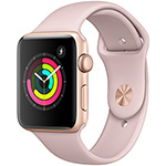 Apple Watch Series 3 GPS com Pulseira Esportiva Dourado e Rosa - 38 Mm