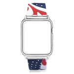 Apple Watch usa cinta de silicone em forma de bandeira para a ¨²ltima al?a bonita