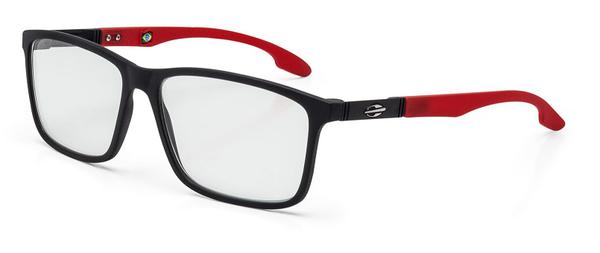 Armação Oculos Grau Mormaii Prana M6044a8555 Preto Fosco Vermelho