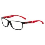 Armação Para Oculos Grau Mormaii Atlantico M6007A8557 Preto Fosco Vermelho