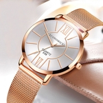 Fashion Watch Women Mesh Stainless Steel Bracelet Casual Quartz Wrist Watch