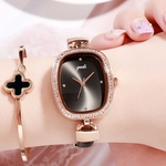 Amyove Lovely gift Mulheres Round Retro Cortex Strap Quartz Veja com vidro temperado para presentes Estudantes Escritório