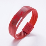 Assista Silicone LED vermelho Sport Watch Toque dos homens Unisex Luxo marca de moda Top