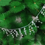 Atacado 110 cm Branco Acrílico Prata Cadeia Diamante Corda De Topo Delicado Decorações de Natal Pendurado Cordas Decoração Quente