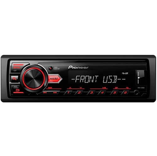 Auto Rádio MP3/USB/AM/FM MVH088UB Preto/Vermelho - Pioneer