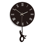 B011 Creative Nórdicos Relógios de parede estilo Vintage Retro pêndulo relógio de parede