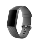 Banda de relógio com padrão de diamante de silicone macio Bakeey para Fitbit Charge 3