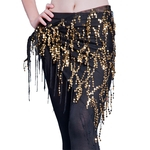 Barriga das mulheres Dança Belt orlada de lantejoulas Triângulo Cintura Cadeia Belly Dance Hip Scarf Belt